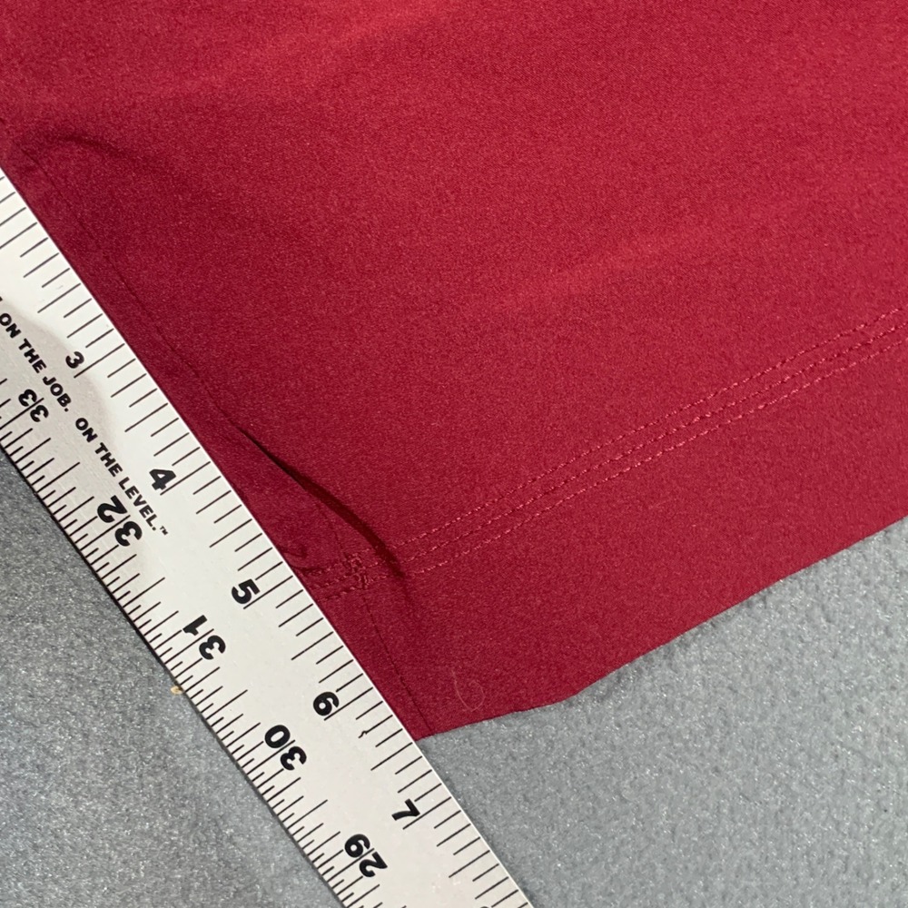 Athletic Works Women Red Casual Shorts Size LG 12-14 Drawstring Waist Pocketed - Picture 6 of 8
